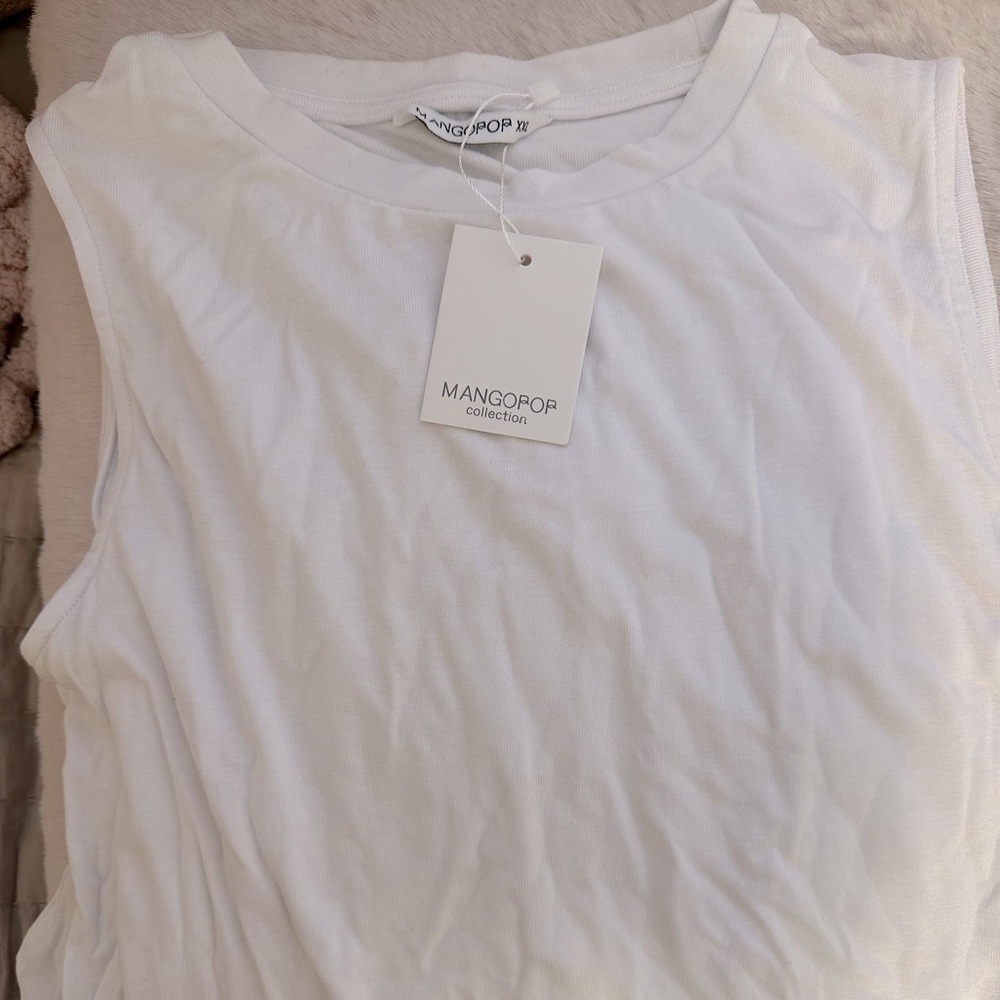 NWT XXL High Neck White Body Suit